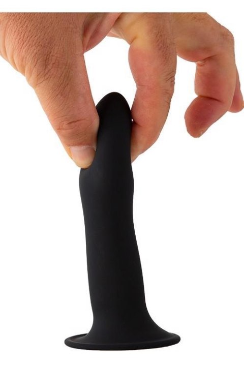 Silikonowe dildo czarne penetracja anusa i waginy Silikonowe dildo czarne penetracja anusa i waginy