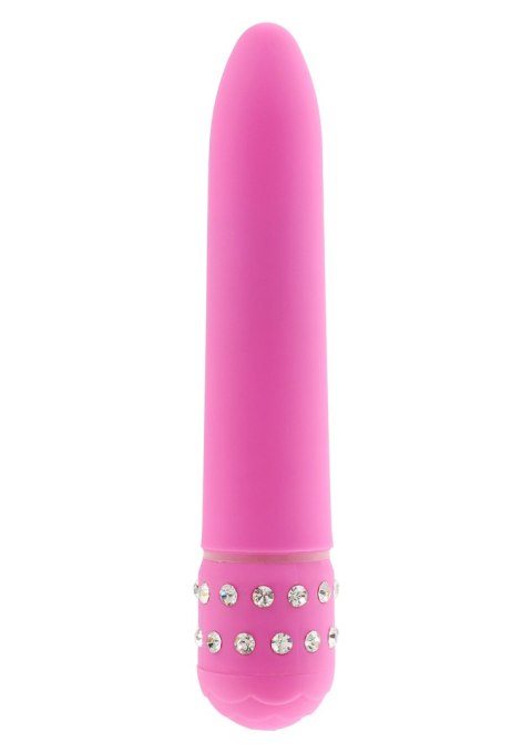 Smukły gładki klasyczny wibrator kryształki 15cm Smukły gładki klasyczny wibrator kryształki 15cm