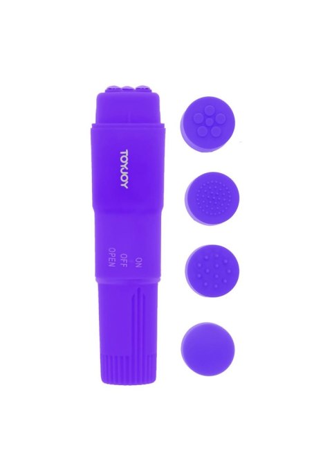 Stymulator masażer intymny łechtaczki 4 nakładki Stymulator masażer intymny łechtaczki 4 nakładki