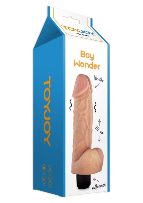 Wibrator-BOY WONDER VIBRATING DONG FLESH Wibrator-BOY WONDER VIBRATING DONG FLESH
