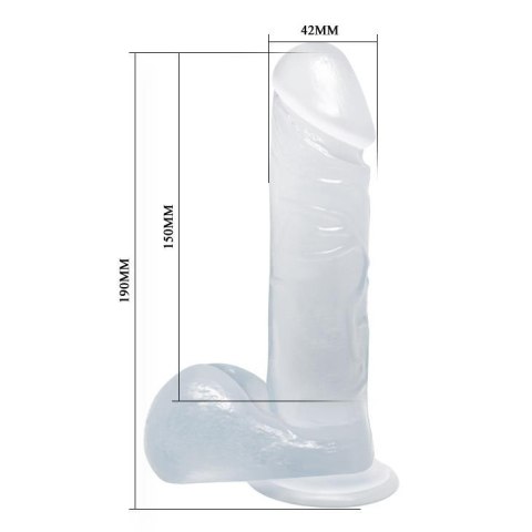 Dildo na przyssawce realistyczny jędrny penis 19cm Dildo na przyssawce realistyczny jędrny penis 19cm