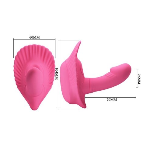 Masażer łechtaczki z penisem do punktu g 12 trybów Masażer łechtaczki z penisem do punktu g 12 trybów