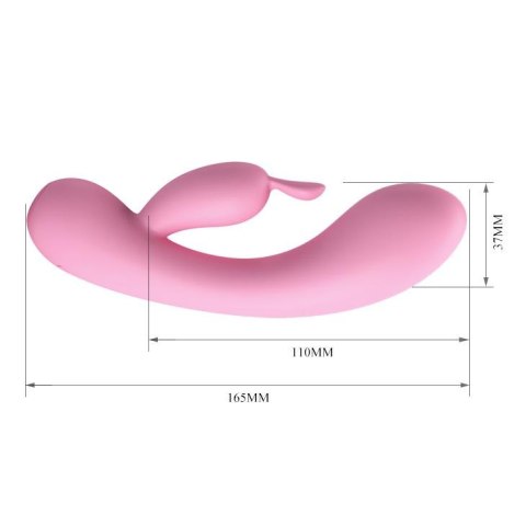 Wibrator ze stymulatorem łechtaczki 16cm 12 trybów Wibrator ze stymulatorem łechtaczki 16cm 12 trybów