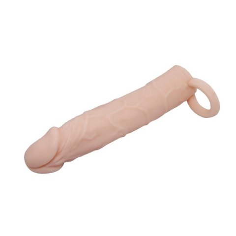 Wydłużająca pogrubiająca nakładka na penisa 18cm Wydłużająca pogrubiająca nakładka na penisa 18cm