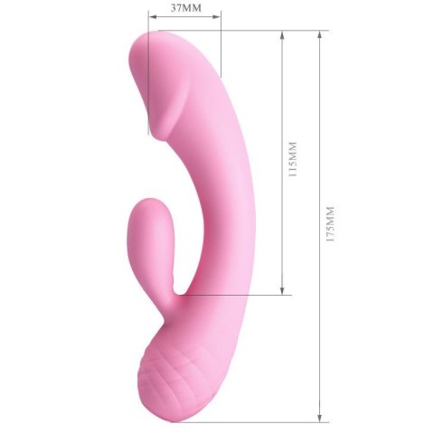 Zakrzywiony wibrator do punktu g i łechtaczki 17cm Zakrzywiony wibrator do punktu g i łechtaczki 17cm