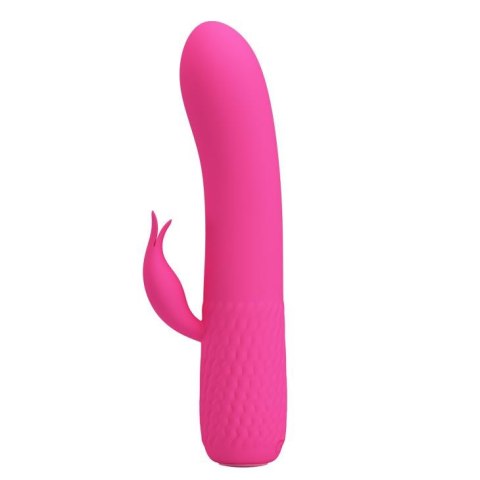 Zgrabny wibrator z masażerem łechtaczki 15cm usb Zgrabny wibrator z masażerem łechtaczki 15cm usb
