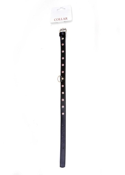 Bdsm bondage dominacja obroża 2cm skórzana róż Bdsm bondage dominacja obroża 2cm skórzana róż