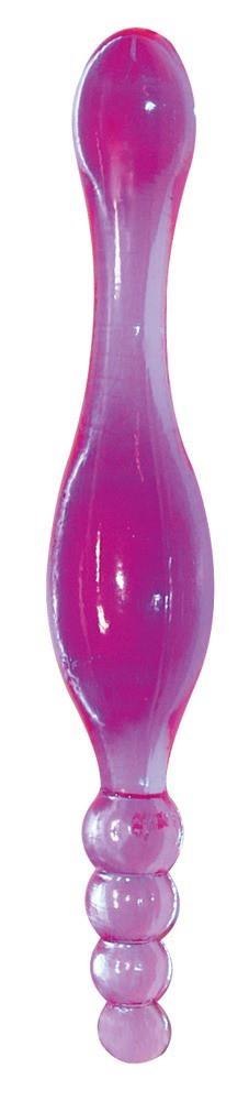 Sonda dwustronna waginalna analna dildo kulki 20cm