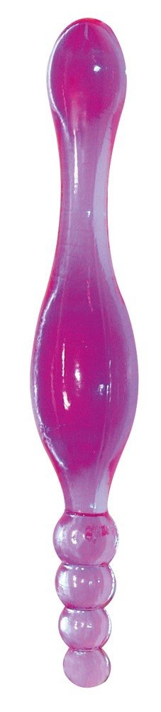 Sonda dwustronna waginalna analna dildo kulki 20cm