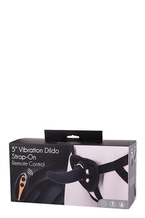 5INCH VIBRATION DILDO STRAP-ON BLACK 5INCH VIBRATION DILDO STRAP-ON BLACK