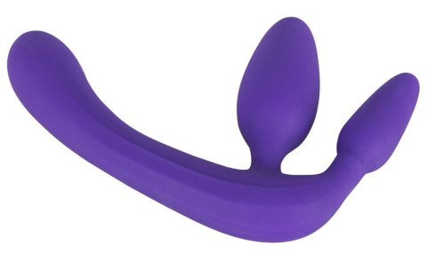Potrójne dildo strap-on penetracja każdej dziurki