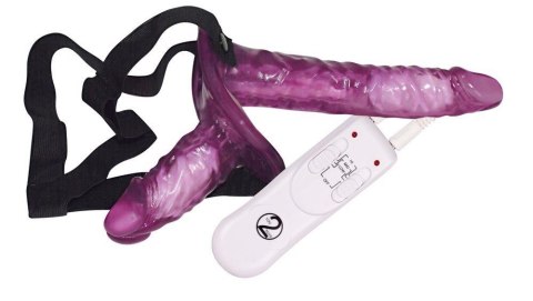 Podwójny wibrator strapon na paskach 18cm 10cm sex Podwójny wibrator strapon na paskach 18cm 10cm sex