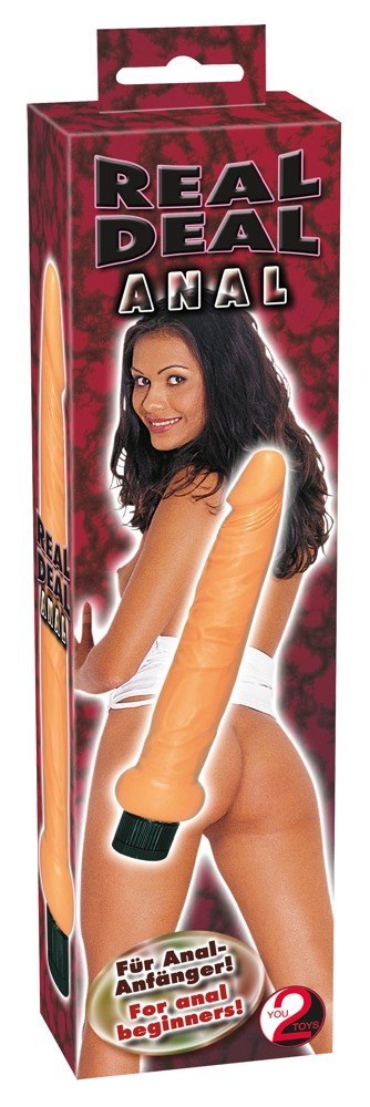 Wąski wibrator analny waginalny członek penis 19cm Wąski wibrator analny waginalny członek penis 19cm