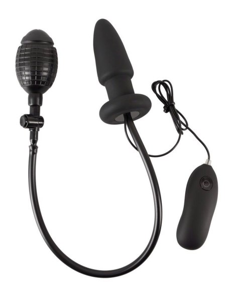 Wibrujące dildo analne pompka korek zatyczka 12 cm