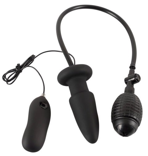 Wibrujące dildo analne pompka korek zatyczka 12 cm