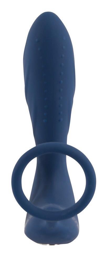 Wibrujące dildo analne ze stymulacja łechtaczki