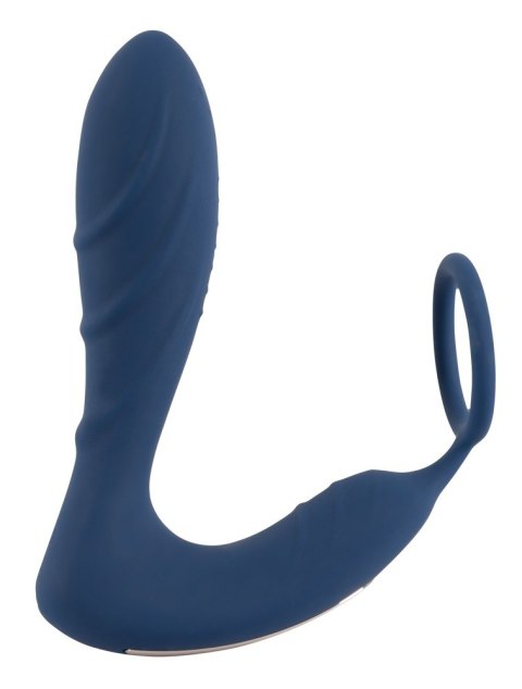 Wibrujące dildo analne ze stymulacja łechtaczki