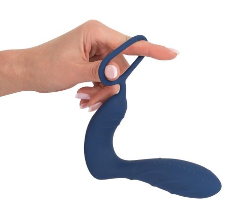 Wibrujące dildo analne ze stymulacja łechtaczki