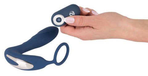 Wibrujące dildo analne ze stymulacja łechtaczki