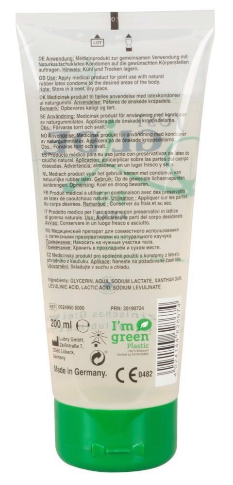 Analny żel nawilżający poślizgowy bio wodny 200ml Analny żel nawilżający poślizgowy bio wodny 200ml