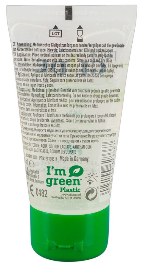 Żel nawilżający analny wegański organiczny 50 ml Żel nawilżający analny wegański organiczny 50 ml