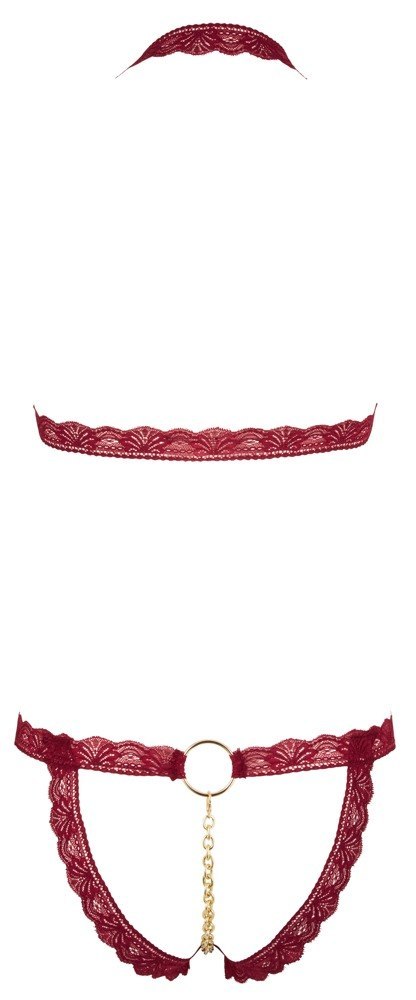 Bra Set open red S/M Bra Set open red S/M