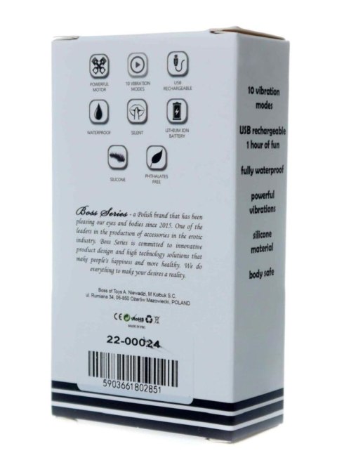 Dyskretny sex masażer mini wibrator 9cm 10trybów