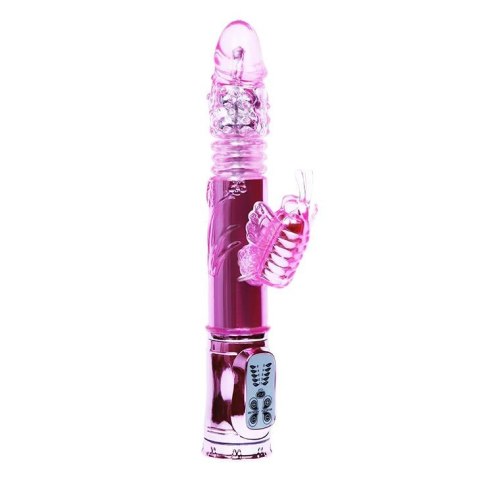 Duży wibrator z masażerm rotacją posuwem sex 26cm Duży wibrator z masażerm rotacją posuwem sex 26cm