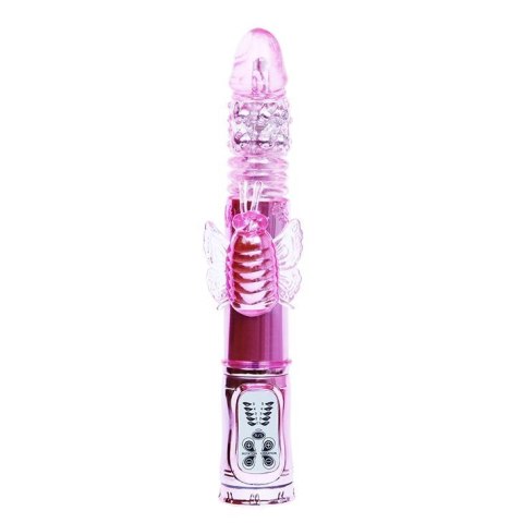 Duży wibrator z masażerm rotacją posuwem sex 26cm Duży wibrator z masażerm rotacją posuwem sex 26cm