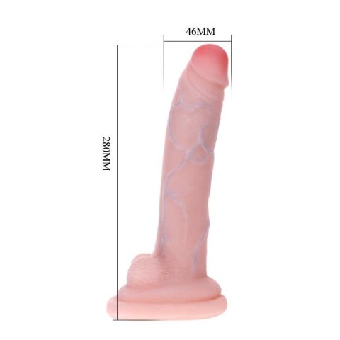 Elastyczny wyginany penis dildo z kręgosłupem 28cm Elastyczny wyginany penis dildo z kręgosłupem 28cm