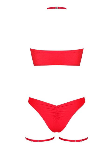 Komplet sex mikołajka biustonosz figi kissmas s/m Komplet sex mikołajka biustonosz figi kissmas s/m