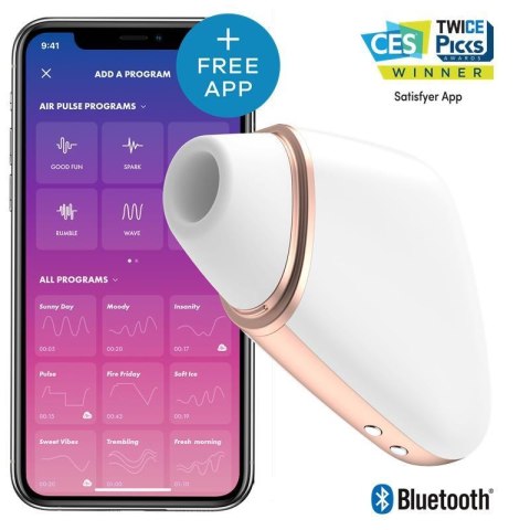 Masażer powietrzny satisfyer love triangle z apką Masażer powietrzny satisfyer love triangle z apką