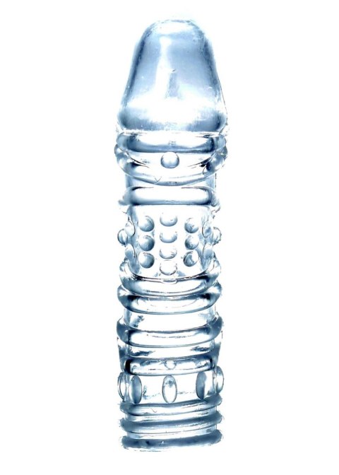 Nakładka na penisa realistyczna z wypustkami 14cm Nakładka na penisa realistyczna z wypustkami 14cm