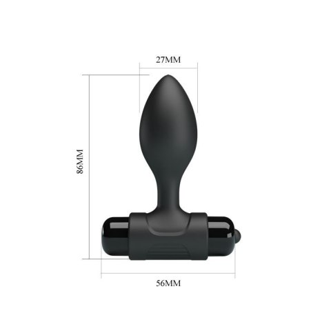 Plug korek analny z wibracjami mała wtyczka 8cm