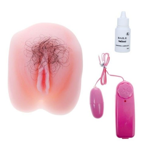 Sztuczna cipka z włosami masturbator 2 dziury Sztuczna cipka z włosami masturbator 2 dziury