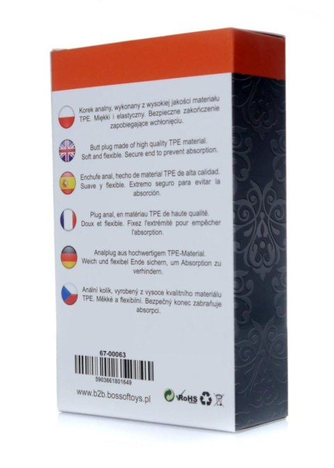 Zatyczka analna korek wtyczka do pupy erotyka 9cm Zatyczka analna korek wtyczka do pupy erotyka 9cm