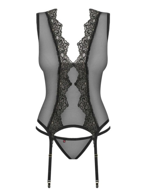 Gorset stringi komplet sex bielizna meshlove l/xl Gorset stringi komplet sex bielizna meshlove l/xl