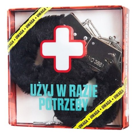 Kajdanki awaryjne futerkowe na prezent 18 urodziny Kajdanki awaryjne futerkowe na prezent 18 urodziny