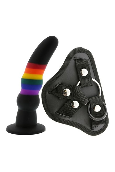 Strap-on na szelkach z silikonowym dildo Strap-on na szelkach z silikonowym dildo
