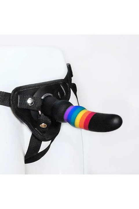 Strap-on na szelkach z silikonowym dildo Strap-on na szelkach z silikonowym dildo