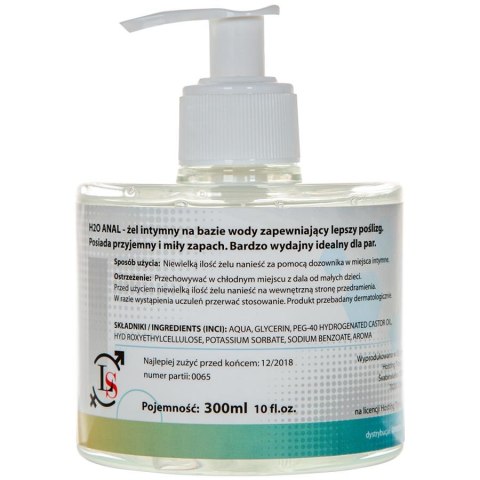 Analny wodny żel nawilżający lubrykant sex 300ml Analny wodny żel nawilżający lubrykant sex 300ml
