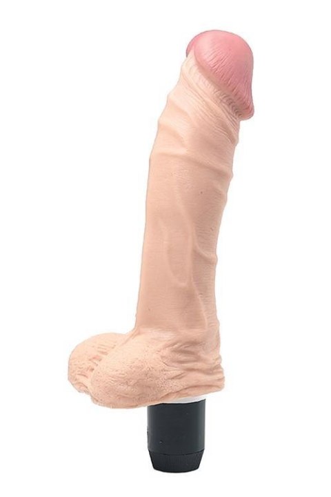Gruby wibrator penis dildo z dużymi jądrami 17cm Gruby wibrator penis dildo z dużymi jądrami 17cm