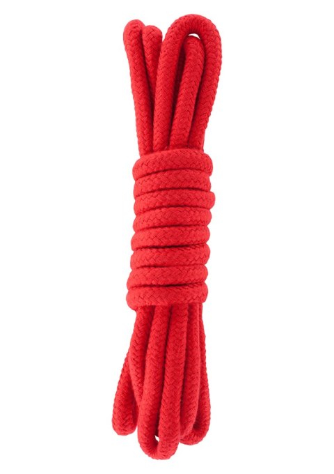 Wiązania-BONDAGE ROPE 3 METER RED Wiązania-BONDAGE ROPE 3 METER RED