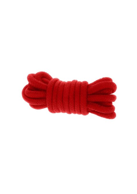 Wiązania-BONDAGE ROPE 3 METER RED Wiązania-BONDAGE ROPE 3 METER RED