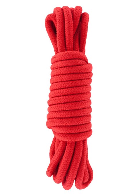 Wiązania-BONDAGE ROPE 5 METER RED Wiązania-BONDAGE ROPE 5 METER RED
