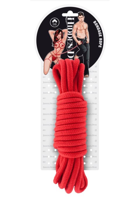 Wiązania-BONDAGE ROPE 5 METER RED Wiązania-BONDAGE ROPE 5 METER RED