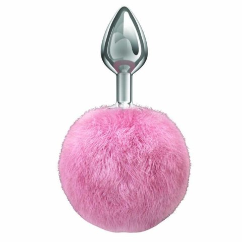 Korek analny stalowy wtyczka ozdobna futerko 7cm Korek analny stalowy wtyczka ozdobna futerko 7cm