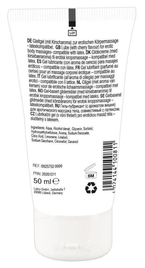 JADALNY ŻEL O SMAKU WIŚNIOWYM SEX ORAL LICK IT 50 ml JADALNY ŻEL O SMAKU WIŚNIOWYM SEX ORAL LICK IT 50 ml
