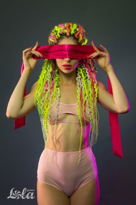 Wstążka Taśma na oczy Tape Party Hard Wink Pink Wstążka Taśma na oczy Tape Party Hard Wink Pink