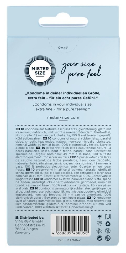 Mister Size 49mm pack of 10 Mister Size 49mm pack of 10